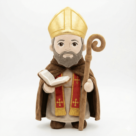 Peluche de San Agustín – "El Doctor de la Gracia" (Edición Infantil)